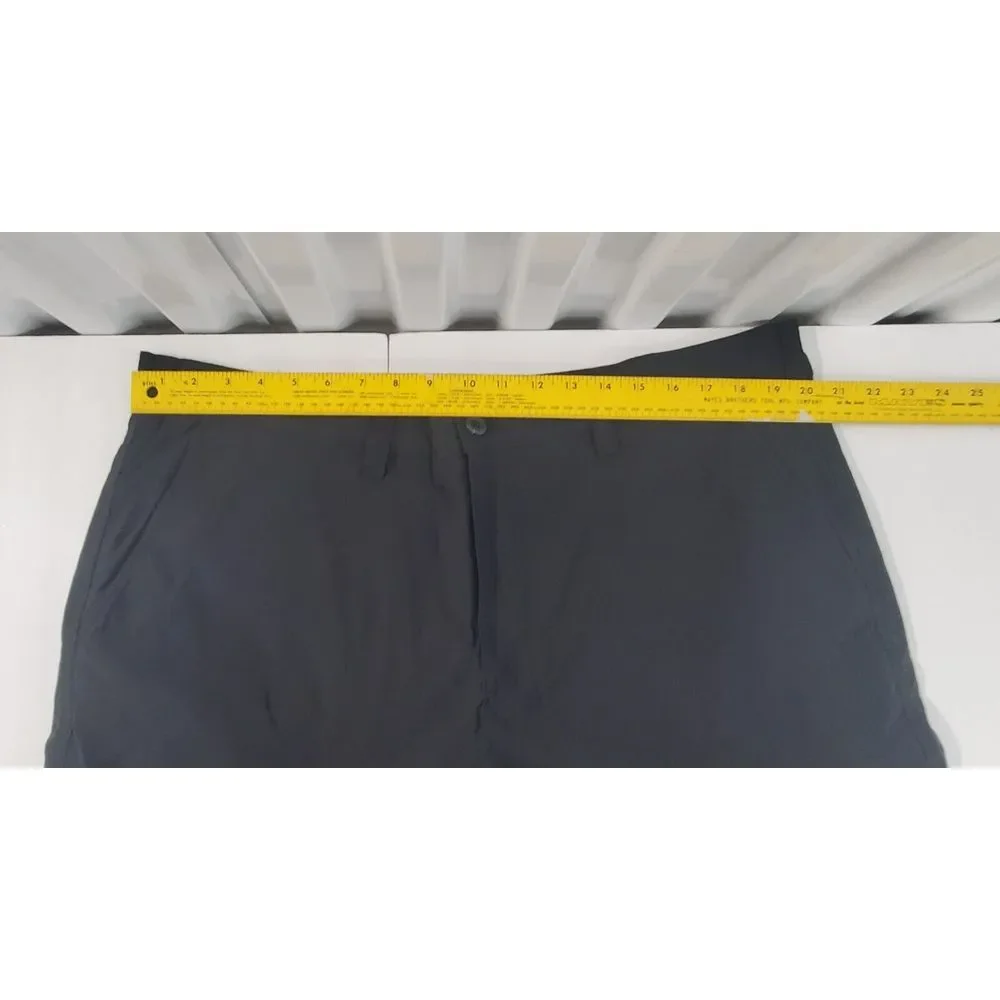 Eddie Bauer Shorts Mens 42 Black Travex Travel Stretch Hiking Trek Trail‎ Fish